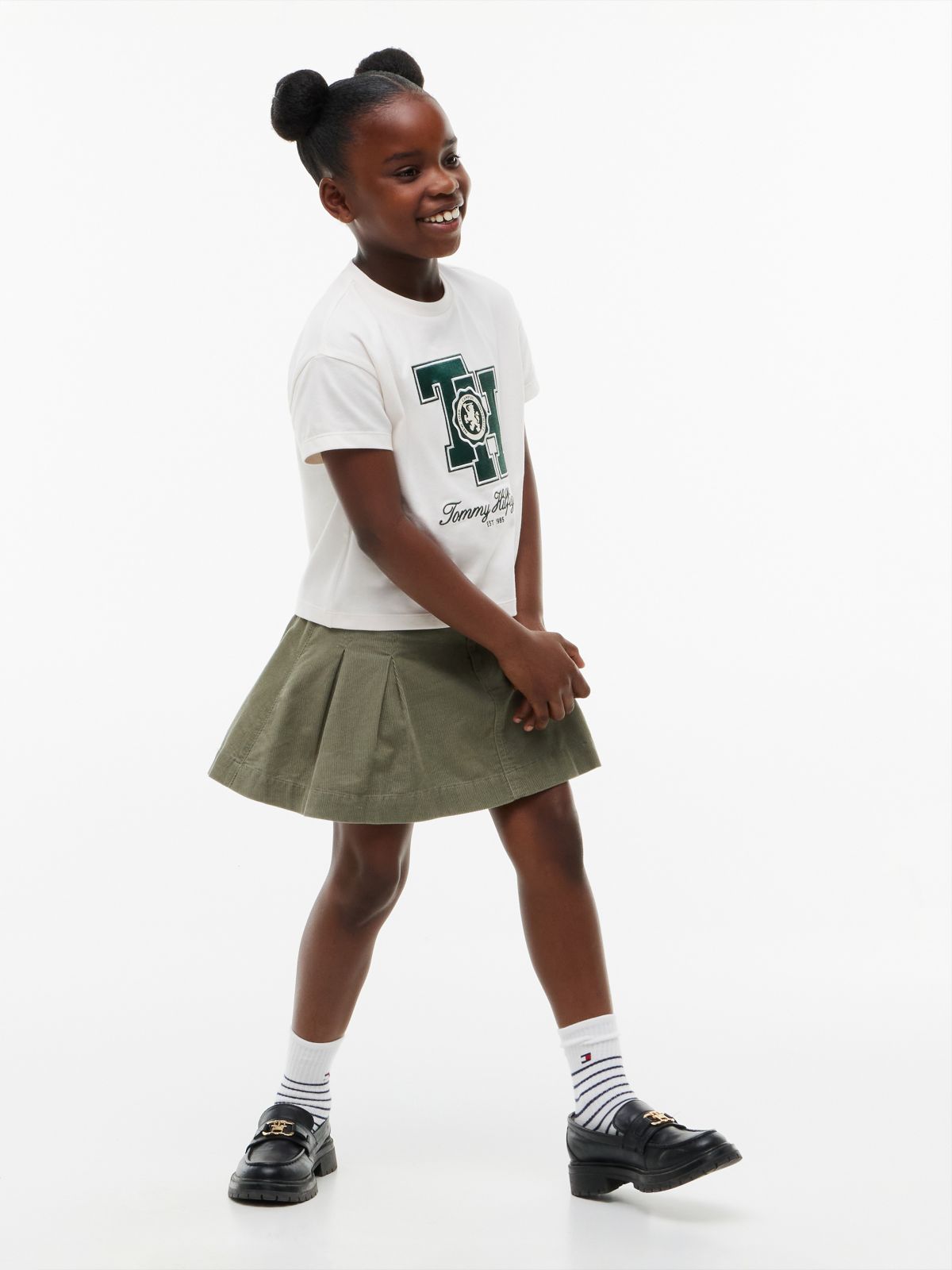 Kids' Monogram Logo T-Shirt — White