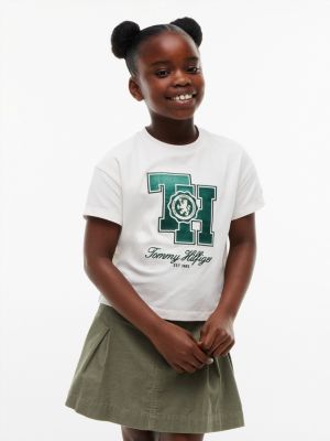 Kids' Monogram Logo T-Shirt, White