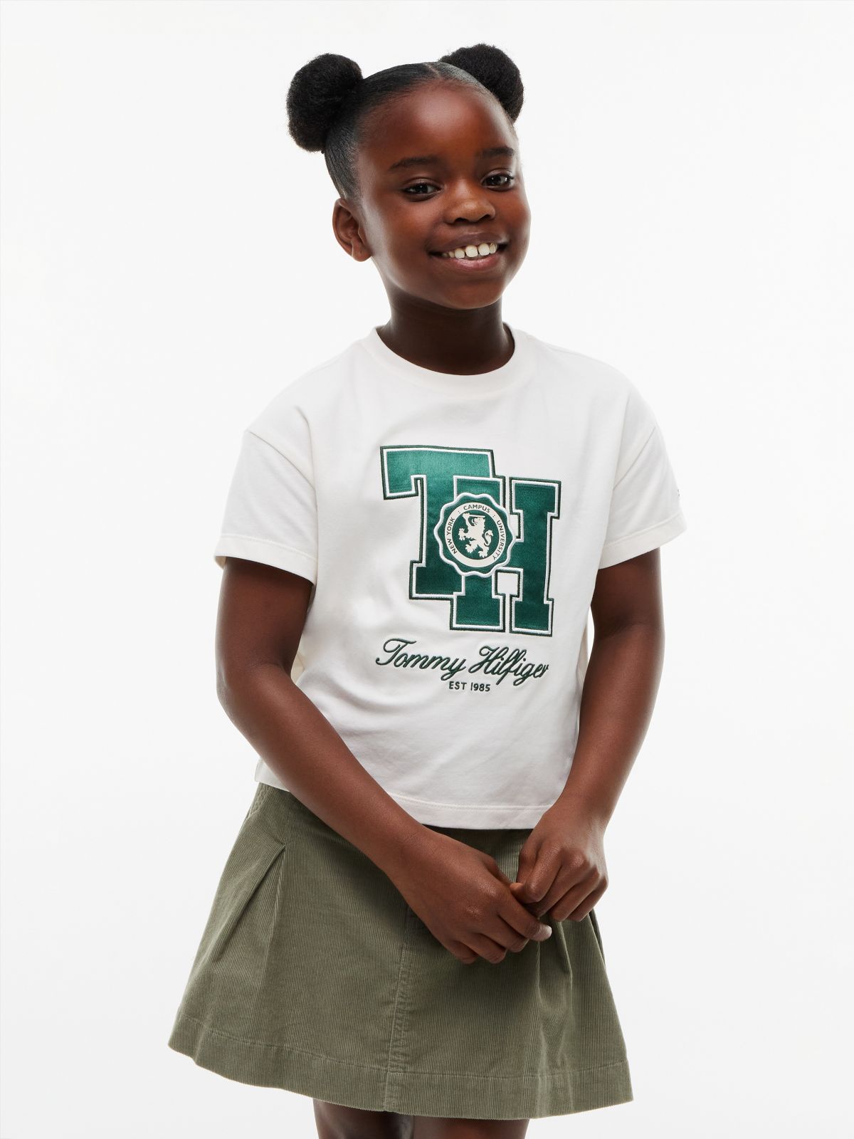 Kids' Monogram Logo T-Shirt — White