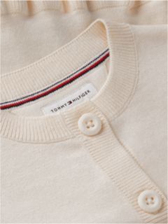 Kids' Ruffle-Hem Cardigan — Ivory Petal 7