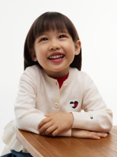 Kids' Ruffle-Hem Cardigan — Ivory Petal 3