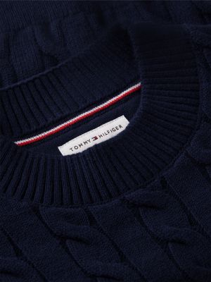 Детские свитеры Tommy Hilfiger Kids' Flower Motif Cable Knit Sweater — фото 6