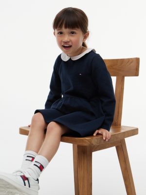 Детские платья Tommy Hilfiger Kids' Stretchy Ribbed Fit and Flare Dress — фото 2