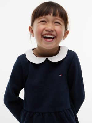 Детские платья Tommy Hilfiger Kids' Stretchy Ribbed Fit and Flare Dress — фото 3