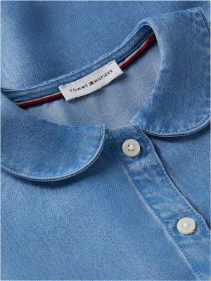 Детское платье Tommy Hilfiger Lightweight Chambray, цвет: Джинсовый — фото 6