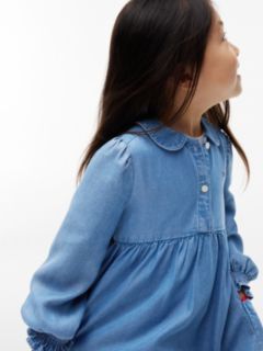Kids' Lightweight Chambray Dress — Denim 2