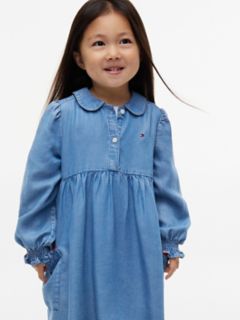 Kids' Lightweight Chambray Dress — Denim 3