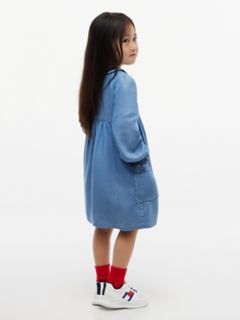 Kids' Lightweight Chambray Dress — Denim 4