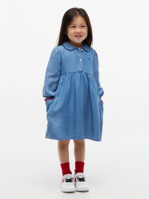 Kids' Lightweight Chambray Dress, Denim