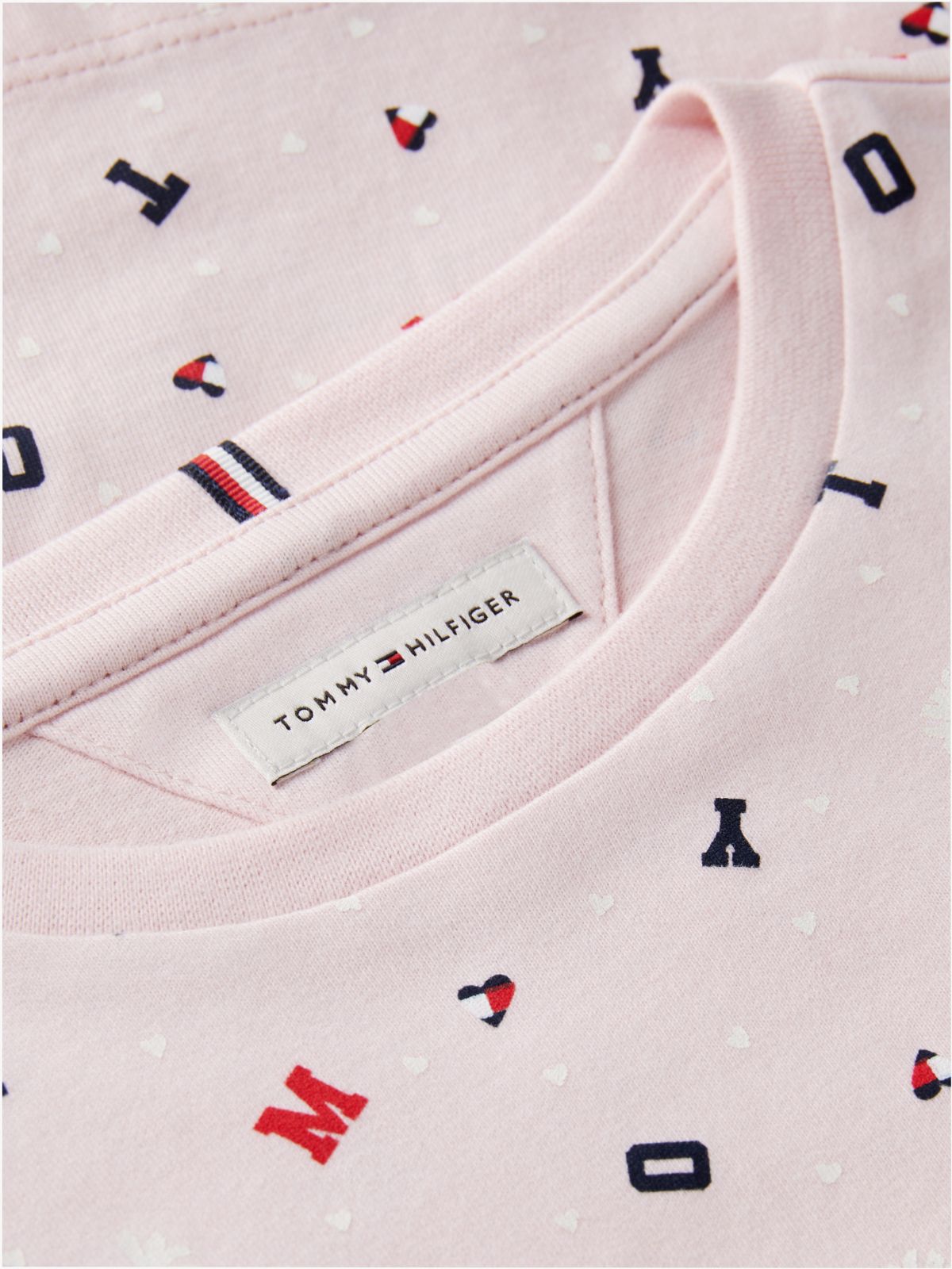 Kids' Allover Tommy Letter Logo T-Shirt — Whimsy Pink