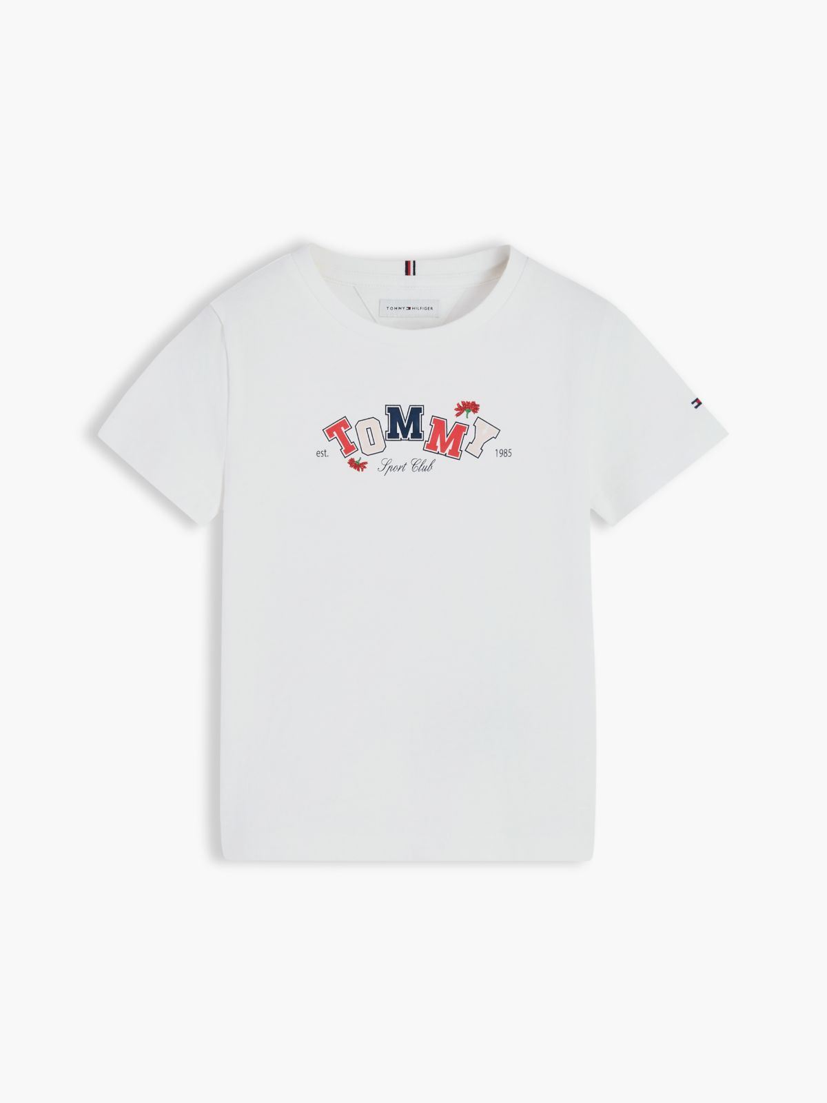 Kids' Allover Tommy Letter Logo T-Shirt — White