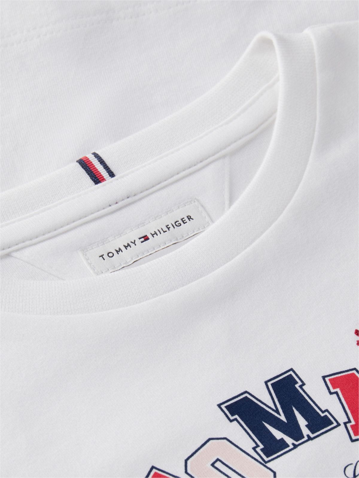 Kids' Allover Tommy Letter Logo T-Shirt — White