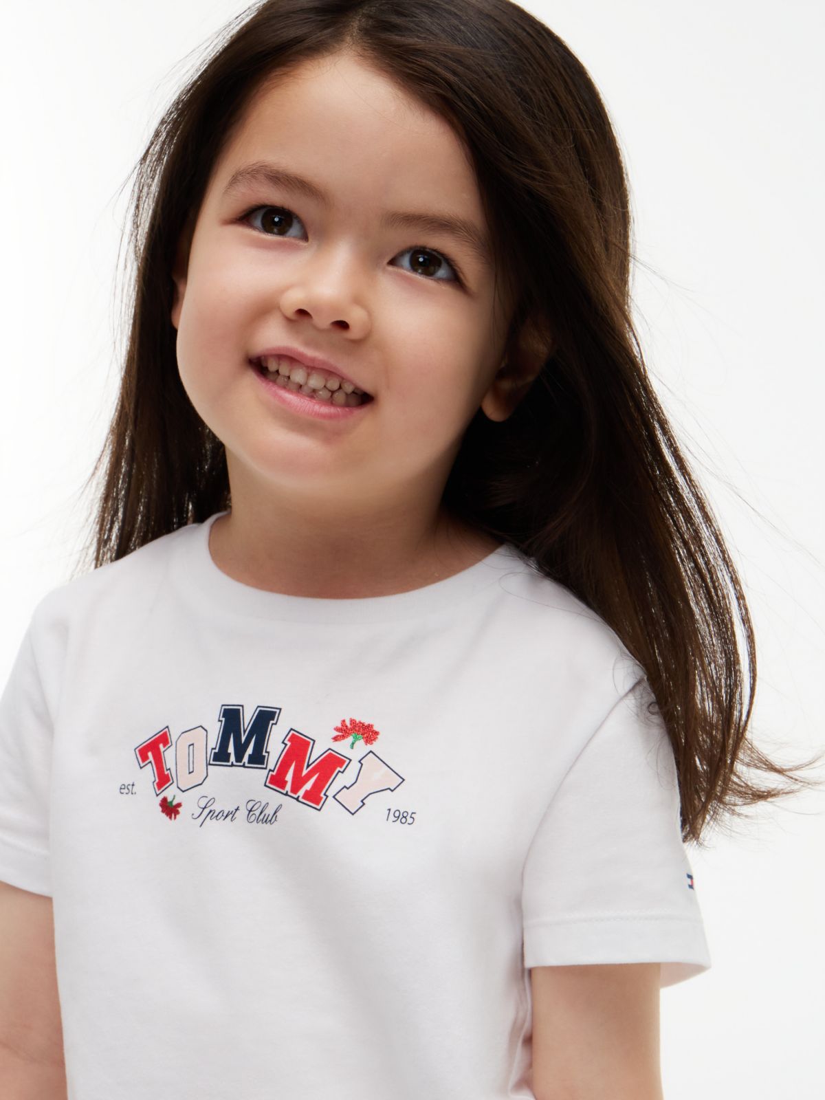 Kids' Allover Tommy Letter Logo T-Shirt — White