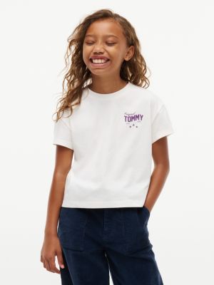 Kids' Tommy Star Logo T-Shirt, Off White