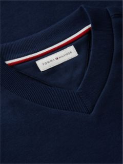 Kids' Monogram Logo Sweatshirt Dress — Dark Blue 6