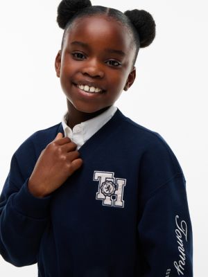 Детские платья Tommy Hilfiger Kids' Monogram Logo Sweatshirt Dress — фото 3