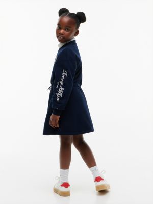 Детские платья Tommy Hilfiger Kids' Monogram Logo Sweatshirt Dress — фото 4