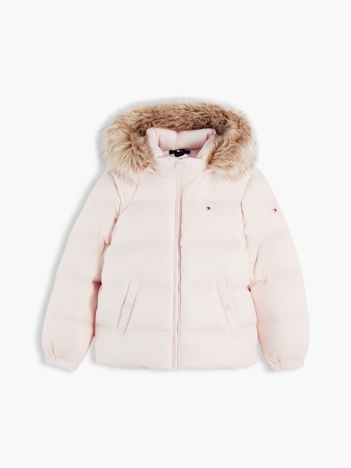 Kids' Hooded Down Puffer Jacket — Whimsy Pink
