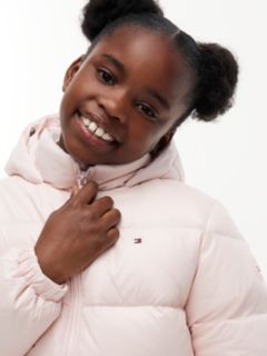 Kids' Hooded Down Puffer Jacket — Whimsy Pink 3