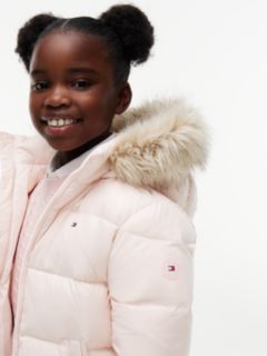 Kids' Hooded Down Puffer Jacket — Whimsy Pink 4