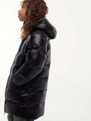 Детская куртка Tommy Hilfiger Long Hooded Down Puffer, цвет: Чёрный — фото 2