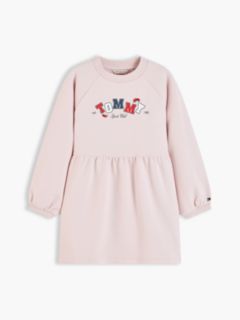 Kids' Tommy Logo Sweatshirt Dress — Whimsy Pink 5