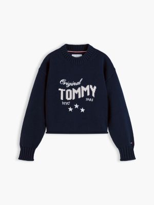 Детский свитер Tommy Hilfiger Tommy Star Logo, цвет: Тёмный синий — фото 5