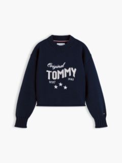 Kids' Tommy Star Logo Sweater — Dark Blue 5