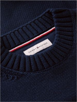 Детский свитер Tommy Hilfiger Tommy Star Logo, цвет: Тёмный синий — фото 6