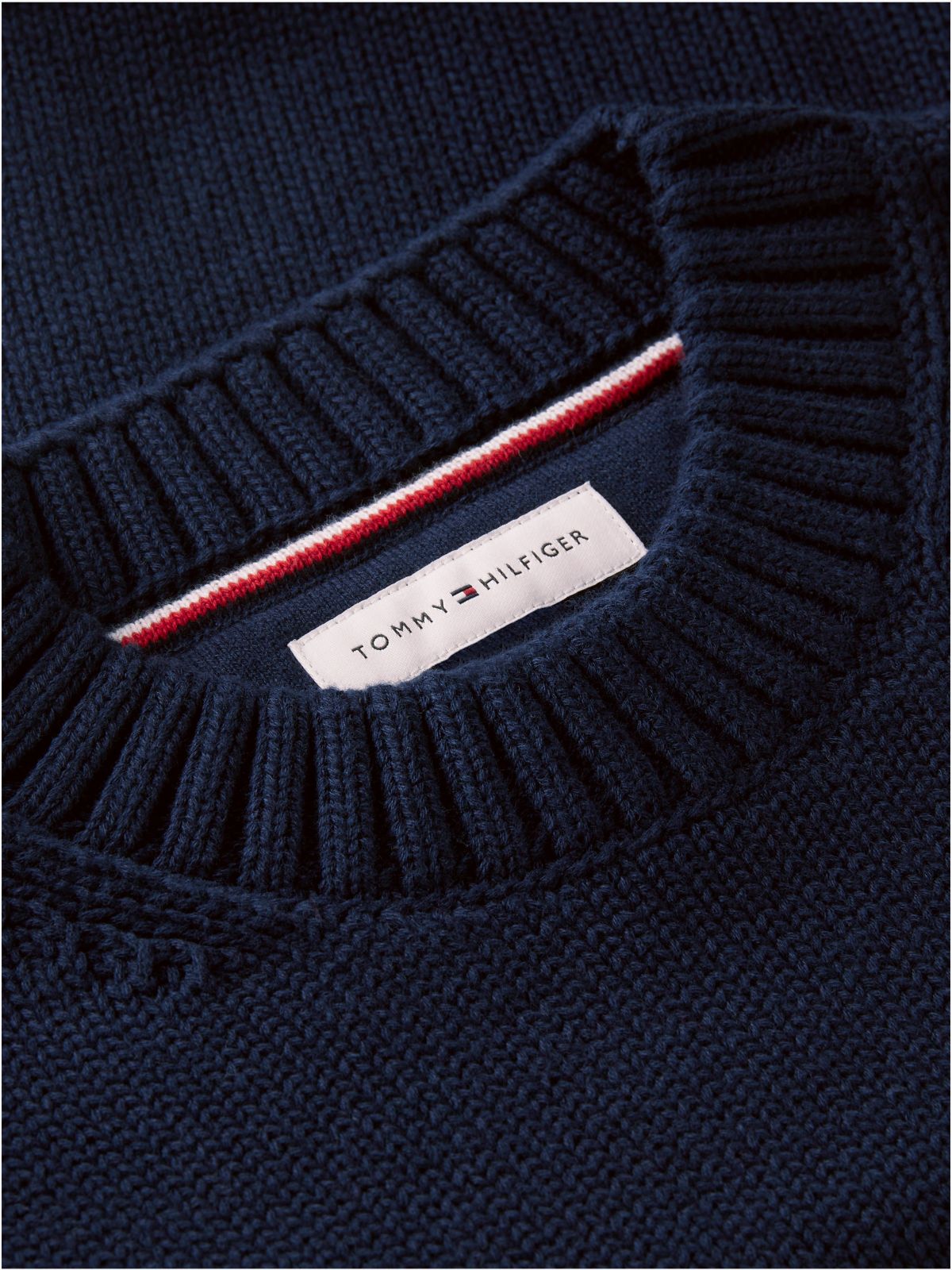 Kids' Tommy Star Logo Sweater — Dark Blue