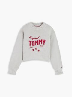 Kids' Tommy Star Logo Sweater — Light Grey Heather 5