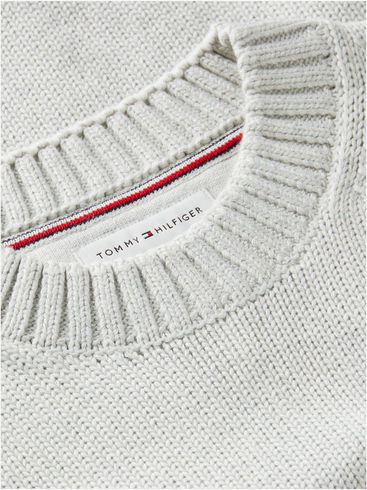 Kids' Tommy Star Logo Sweater — Light Grey Heather