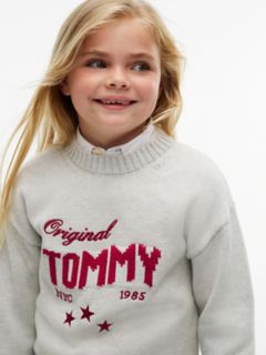 Kids' Tommy Star Logo Sweater — Light Grey Heather 3