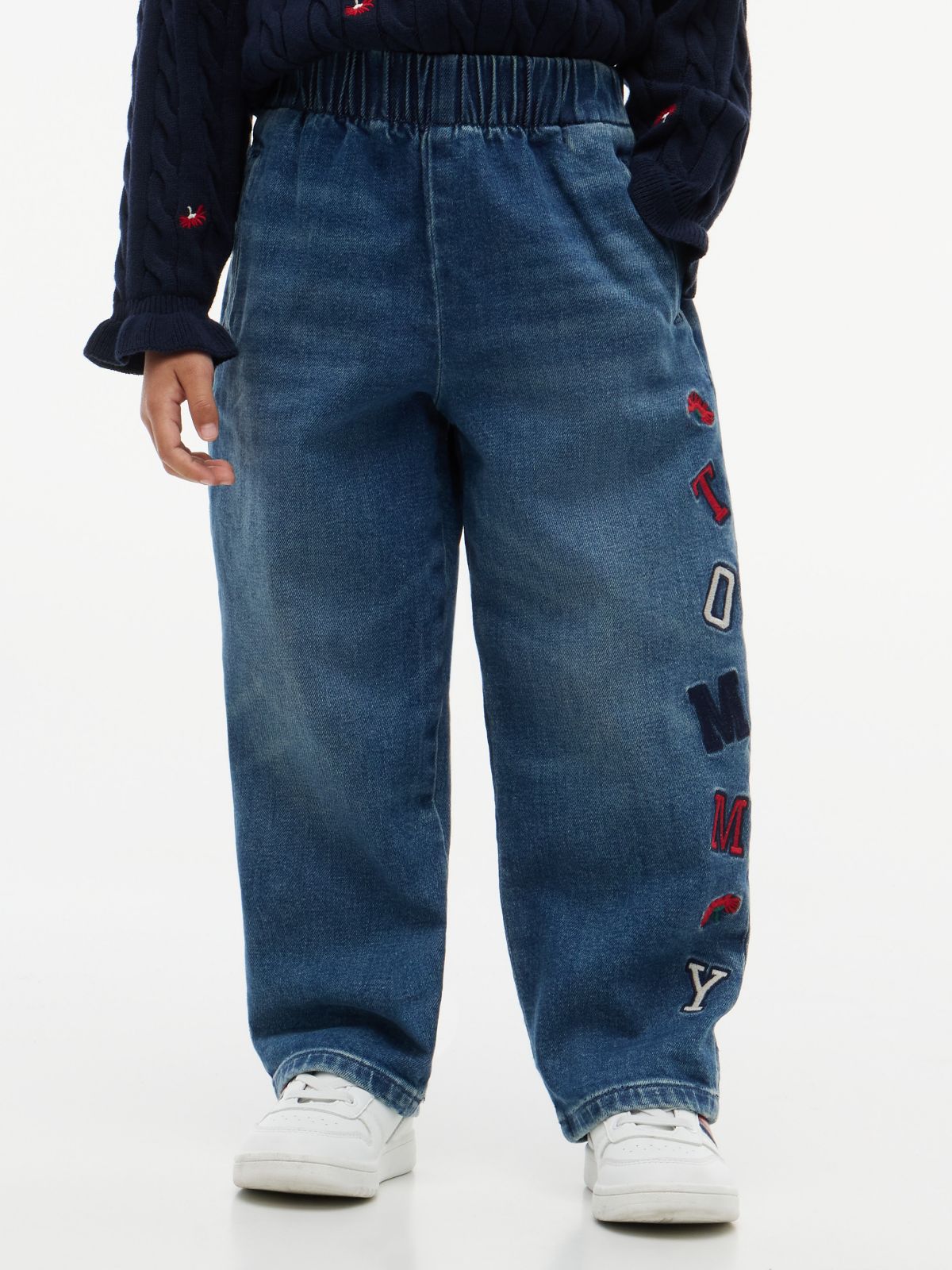 Kids' Tommy Stretch Pull-On Barrel Jean — Vintage Denim
