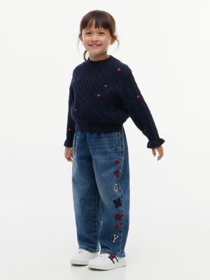 Kids' Tommy Stretch Pull-On Barrel Jean, Vintage Denim