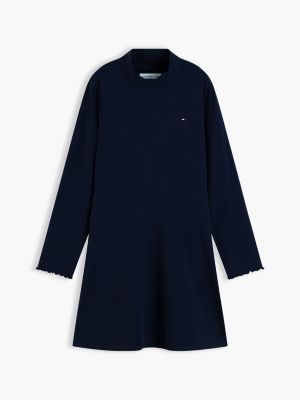 Детские платья Tommy Hilfiger Kids' Stretchy Mockneck Skater Dress — фото 5