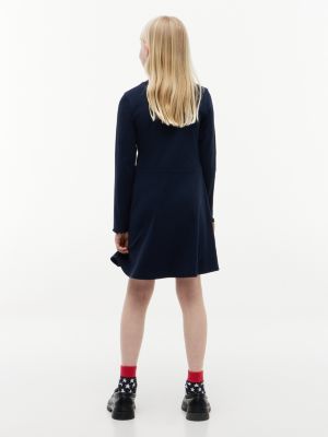 Детские платья Tommy Hilfiger Kids' Stretchy Mockneck Skater Dress — фото 4