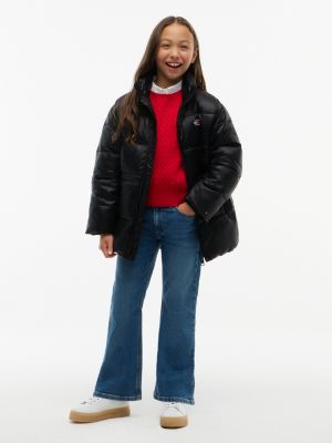 Детские куртки Tommy Hilfiger Kids' Shiny Mid-Length Puffer Jacket — фото 2