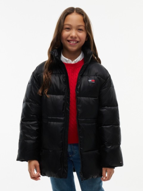 Детские куртки Tommy Hilfiger Kids' Shiny Mid-Length Puffer Jacket