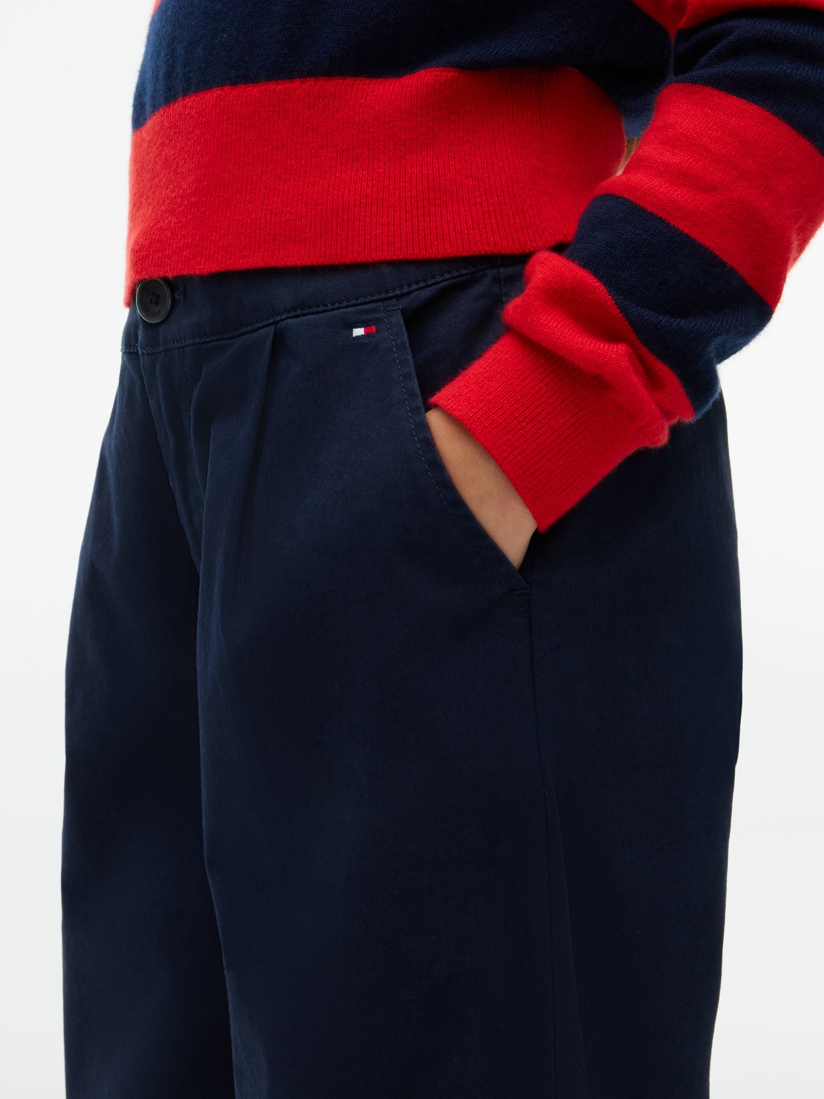 Kids' Stretch Wide Leg Pant — Dark Blue