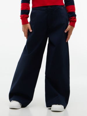 Kids' Stretch Wide Leg Pant, Dark Blue