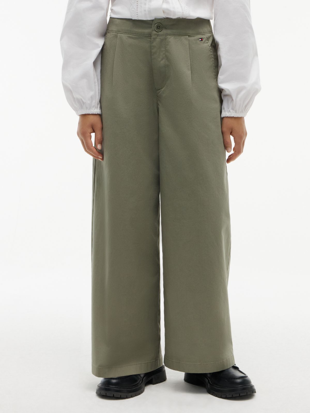 Kids' Stretch Wide Leg Pant — Utility Sage