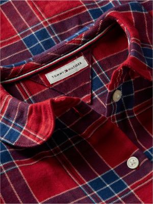 Детское платье Tommy Hilfiger Plaid Flannel, цвет: Средний красный клетчатый — фото 6