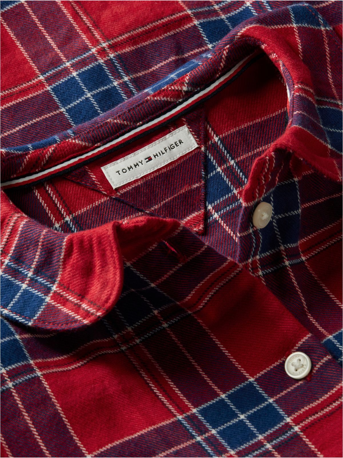 Kids' Plaid Flannel Dress — Medium Red Check