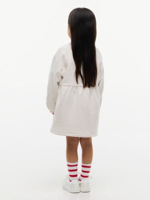 Детское платье Tommy Hilfiger Speckled Sweatshirt, цвет: Белый — фото 4