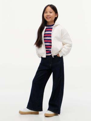 Детское худи Tommy Hilfiger Zip Sherpa, цвет: Белый — фото 2