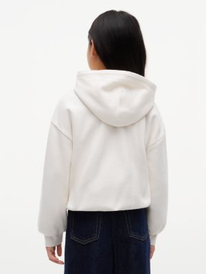 Детское худи Tommy Hilfiger Zip Sherpa, цвет: Белый — фото 5