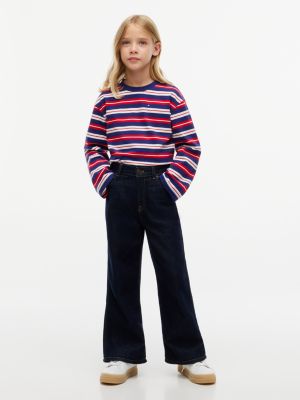 Детская футболка Tommy Hilfiger Striped, цвет: Тёмно-синий / Красный полосатый — фото 2