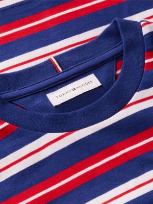 Детская футболка Tommy Hilfiger Striped, цвет: Тёмно-синий / Красный полосатый — фото 6