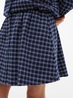 Детская юбка Tommy Hilfiger Check Flannel, цвет: Синий клетчатый — фото 3